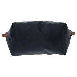 Longchamp Navy Blue Nylon and Leather Le Pliage Tote