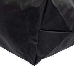 Longchamp Black Nylon and Leather Le Pliage Tote