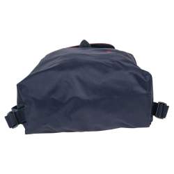Pre Owned Longchamp Navy Blue Nylon Le Pliage Backpack