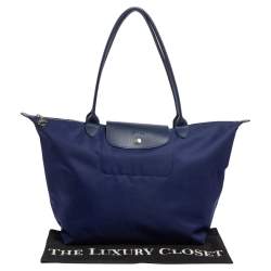Longchamp Blue Nylon Le Pliage Tote