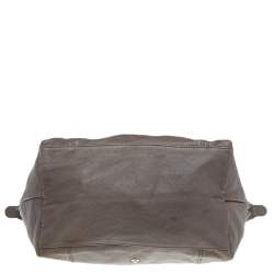 Longchamp Dark Brown Leather Le Pliage Travel Bag