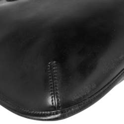Pre Owned Longchamp Black Leather Roseau Shoulder Bag