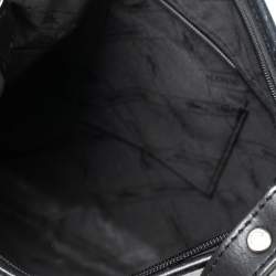 Pre Owned Longchamp Black Leather Roseau Shoulder Bag