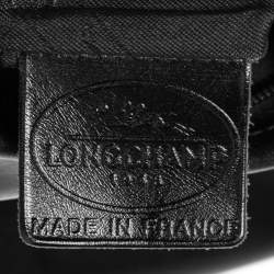 Pre Owned Longchamp Black Leather Roseau Shoulder Bag