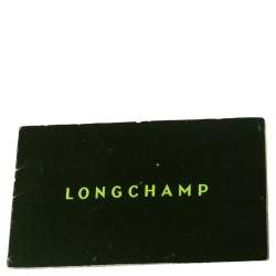 Pre Owned Longchamp Black Leather Roseau Shoulder Bag