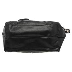 Longchamp Black Soft Leather Le Pliage Cuir Tote