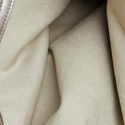 Longchamp Gold Leather Large LM Cuir Shopping Tote