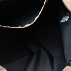 Longchamp Khaki Brown Nylon and Leather Small Le Pliage Tote