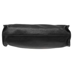 Pre Owned Longchamp Black Leather Shoulder Bag