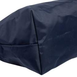 Pre Owned Longchamp Navy Blue Nylon Le Pliage Tote