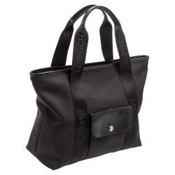 Longchamp Black Nylon Front Pocket Tote