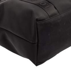 Longchamp Black Nylon Front Pocket Tote