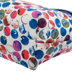 Pre Owned Longchamp Multicolor Nylon And Leather Le Pliage Neo Fantaisie Tote