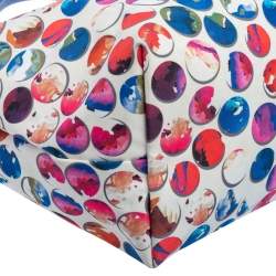 Pre Owned Longchamp Multicolor Nylon And Leather Le Pliage Neo Fantaisie Tote