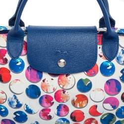 Pre Owned Longchamp Multicolor Nylon And Leather Le Pliage Neo Fantaisie Tote