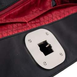 Longchamp Black Leather Gatsby Satchel