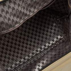 Pre Owned Longchamp Beige Patent Leather Legend Tote