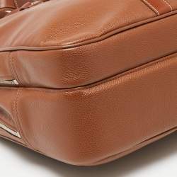 Longchamp Brown Leather Le Foulonne Briefcase L Bag