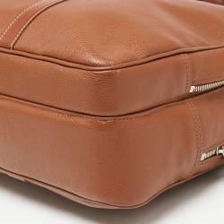 Longchamp Brown Leather Le Foulonne Briefcase L Bag