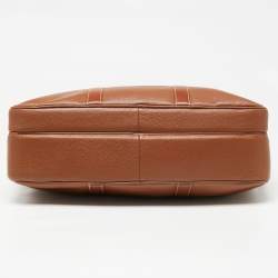 Longchamp Brown Leather Le Foulonne Briefcase L Bag
