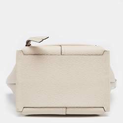 Pre Owned Longchamp Beige Leather Mailbox Tote