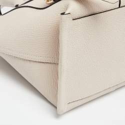 Pre Owned Longchamp Beige Leather Mailbox Tote