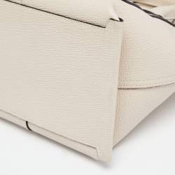 Pre Owned Longchamp Beige Leather Mailbox Tote