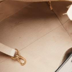 Pre Owned Longchamp Beige Leather Mailbox Tote