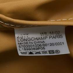 Pre Owned Longchamp Blue Nylon and Leather Medium Le Pliage Tote