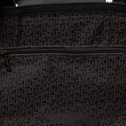 Pre Owned Longchamp Black Leather Le Pliage Tote