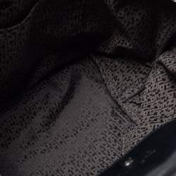 Pre Owned Longchamp Black Leather Le Pliage Tote