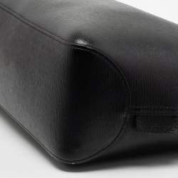 Pre Owned Longchamp Black Leather Roseau Tote