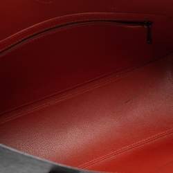 Pre Owned Longchamp Black Leather Roseau Tote