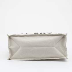 Longchamp Off White Canvas Ceci est un It Bag Tote 