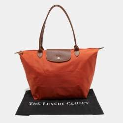 Longchamp Nylon and Leather Le Pliage Tote
