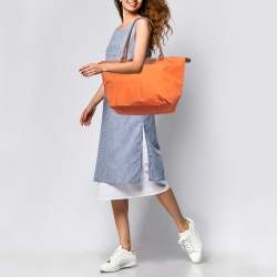 Longchamp Nylon and Leather Le Pliage Tote