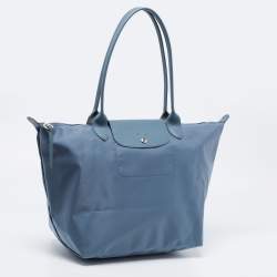 Pre Owned Longchamp Grey Nylon Le Pliage Tote