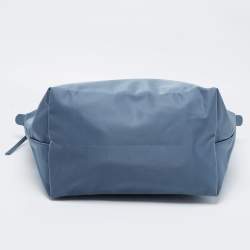 Pre Owned Longchamp Grey Nylon Le Pliage Tote