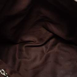 Longchamp Brown Canvas and Leather Small Quadrille Le Pliage Tote