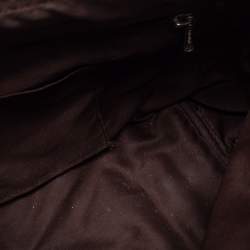 Longchamp Brown Canvas and Leather Small Quadrille Le Pliage Tote