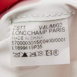 Pre Owned Longchamp Pink Nylon and Leather Le Pliage Neo Tote