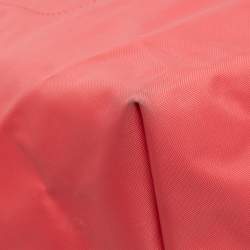 Pre Owned Longchamp Pink Nylon and Leather Le Pliage Neo Tote