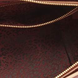 Pre Owned Longchamp Red Leather Small Le Pliage Heritage Tote