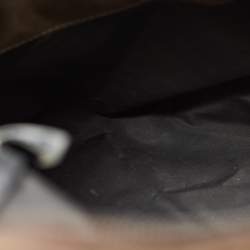 Pre Owned Longchamp Olive Green/Brown Nylon and Leather Le Pliage Backpack