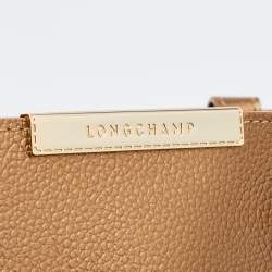 Longchamp Metallic Leather Large Le Foulonne City Tote