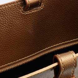 Longchamp Metallic Leather Large Le Foulonne City Tote