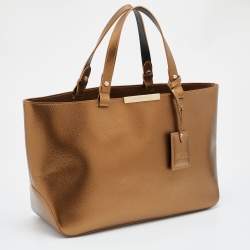 Longchamp Metallic Leather Large Le Foulonne City Tote