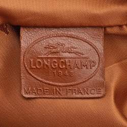 Longchamp Mustard Leather Large 3d Shopper Tote