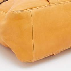 Longchamp Mustard Leather Large 3d Shopper Tote
