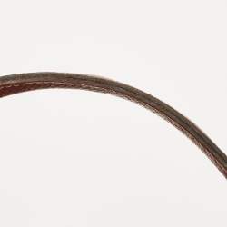 Pre Owned Longchamp Two Tone Nylon and Leather Small Le Pliage Tote